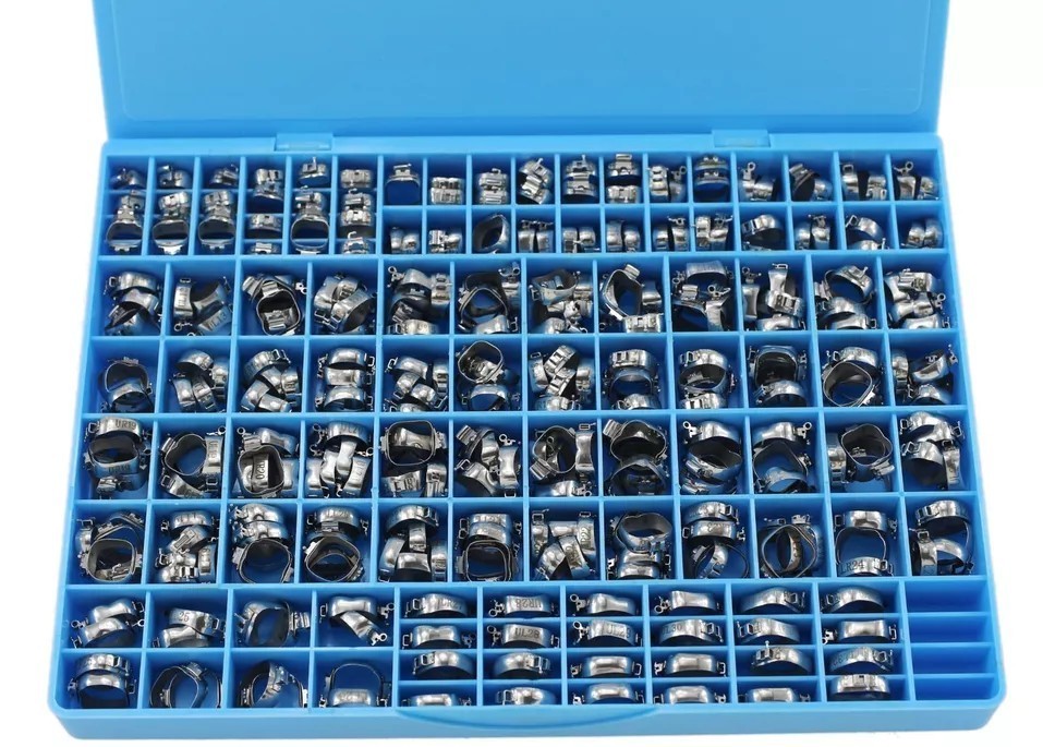 85 Set Dental Orthodontic Molar Bands Single Roth Tube