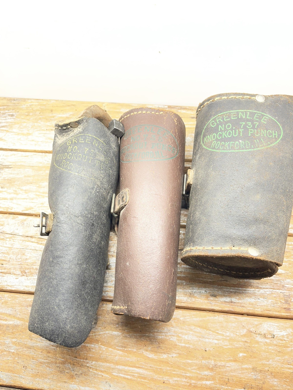 Greenlee Knockout Conduit Punch Set - No. 737 735 LOT MIX Greenlee Knockout Conduit Punch Set - No. 737 735 LOT MIX