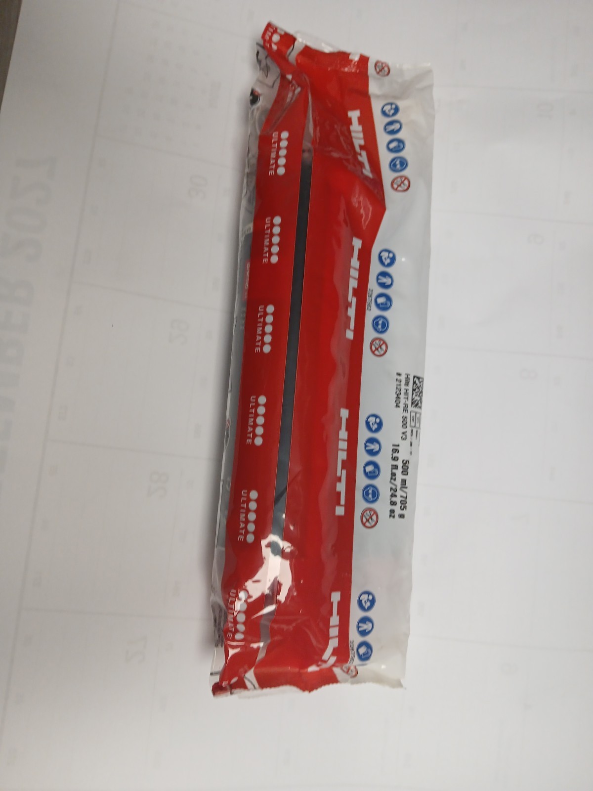 Lot of 2 HILTI HIT-RE 500-V3  Mortar Epoxy New Expire Jan 31 2025 