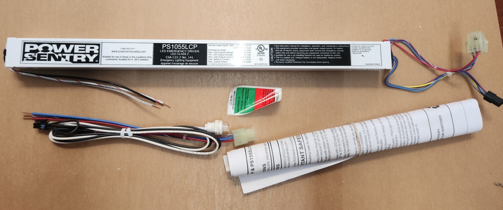 Power Sentry PS1055LCP LED Emergency Driver Inverter Battery Backup Power Sentry PS1055LCP LED Emergency Driver Inverter Battery Backup