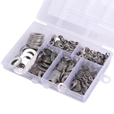 660 Pcs 304 Stainless Steel Flat Washers Assortment Kit 6 Sizes M3-M10 picture