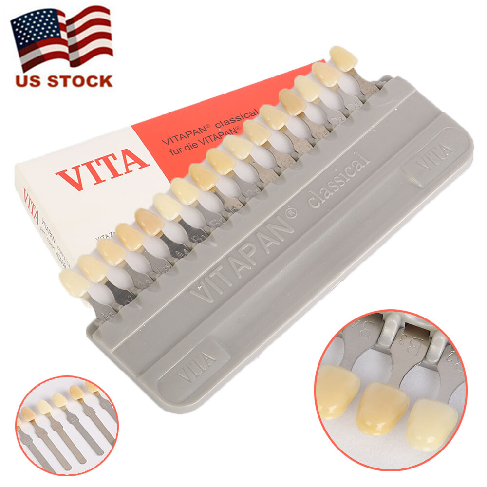 Shaid Guid 16-Colors Shade Guide Teeth Dental Materials for VITA A1-D4 Whitening ...