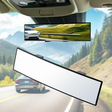 Car Rear View Mirrors，Universal 11.81'' Clip-on Panoramic Rear View Mirror picture