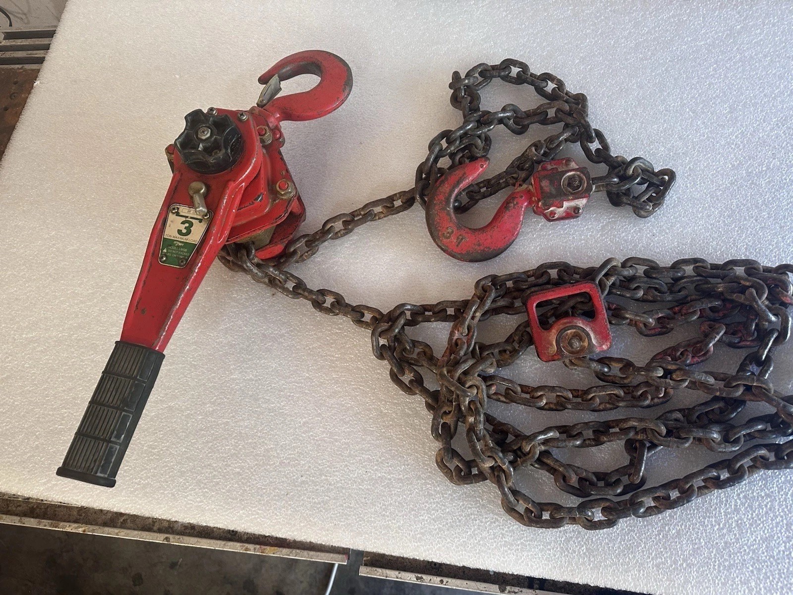 LITTLE MULE LMSB BR-12 MANUAL HOIST 3 Ton 20ft Chain