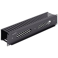 NavePoint 4601 2U Horizontal Cable Manager Duct Raceway for 19