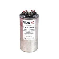 TITAN HD PRCFD455A 45 Plus 5 MFD 440/370-Volt Dual Voltage Round Run Capacitor picture