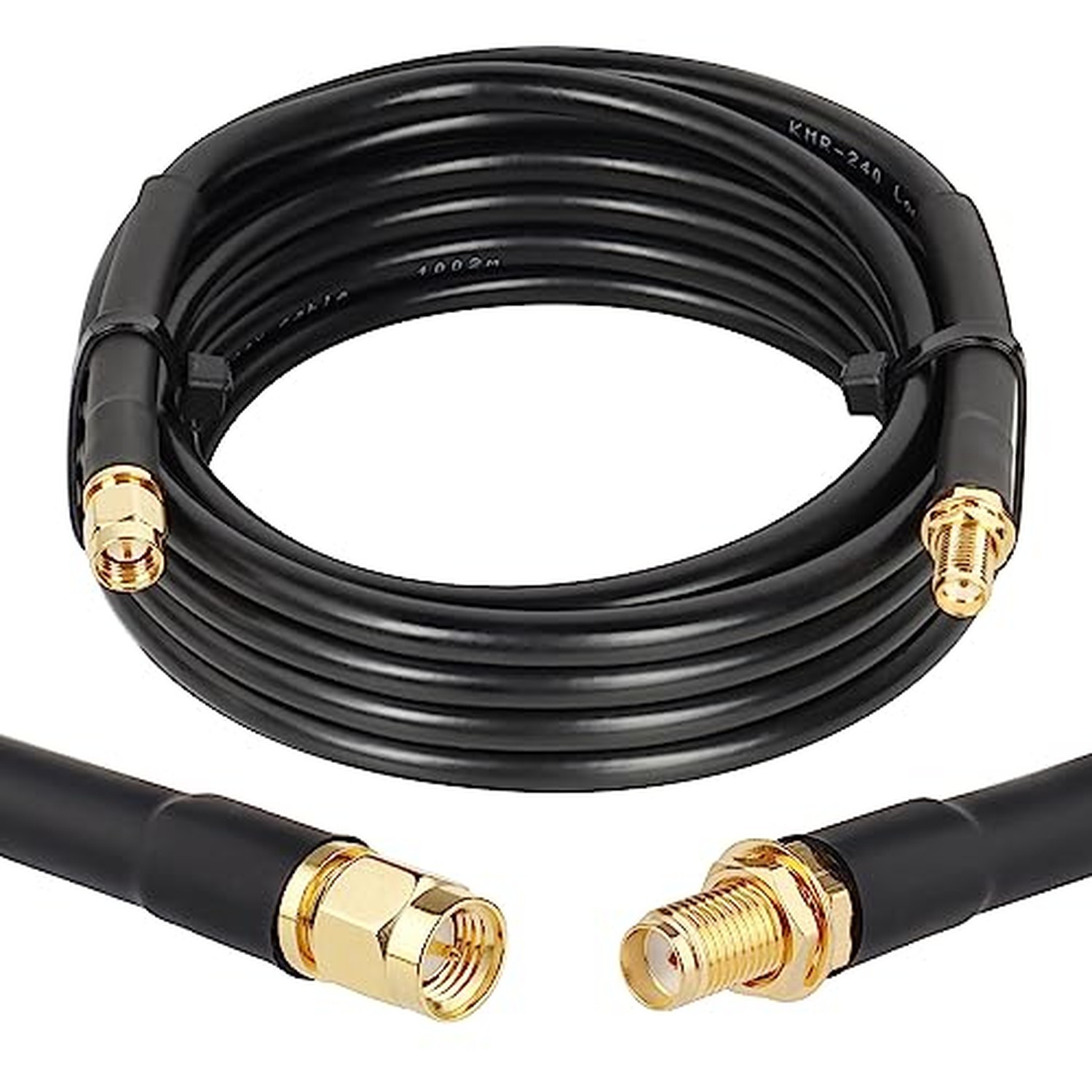 XRDS 12FT SMA Extension Coax Cable - SMA Male to FemaleConnector 50 Ohm KMR24...