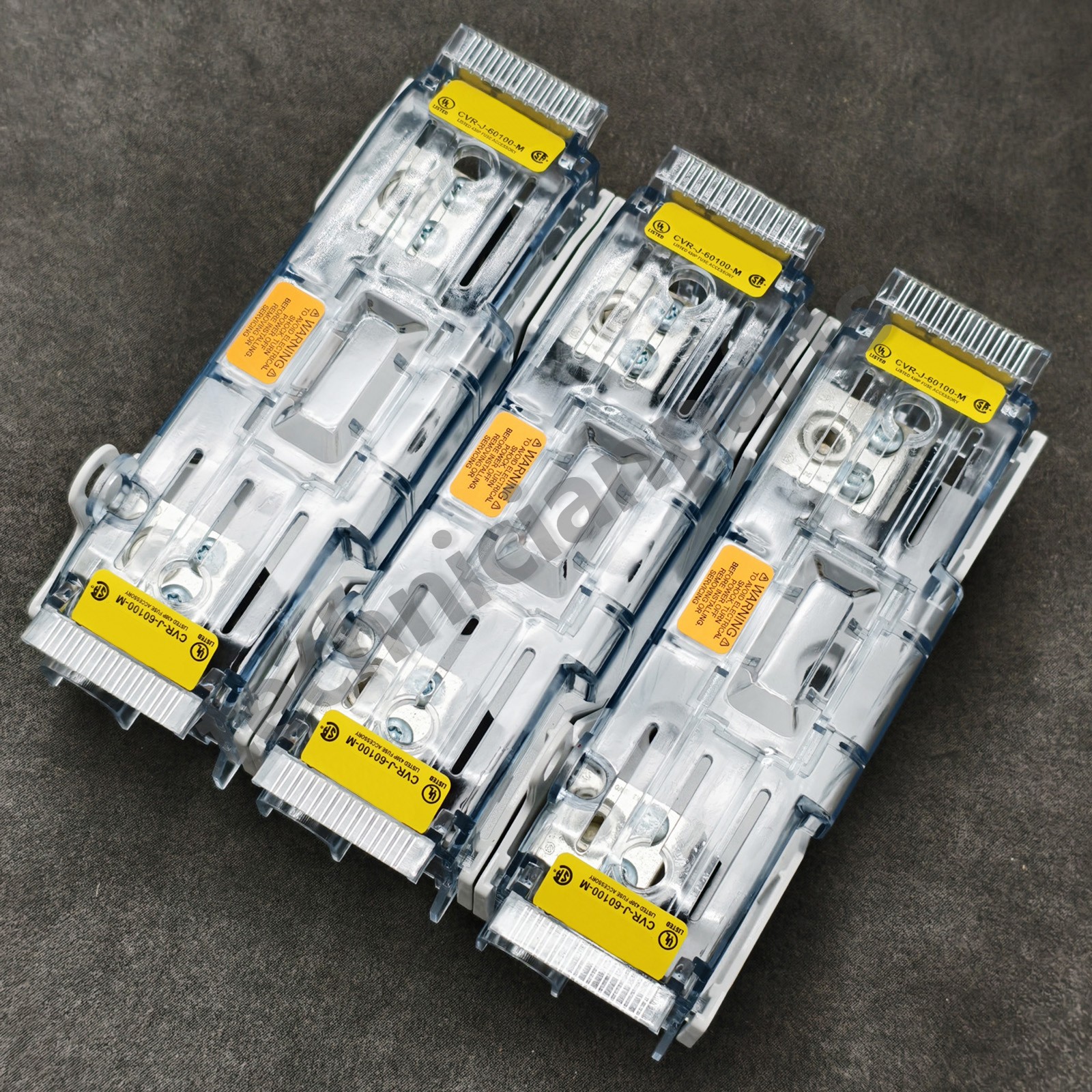 1pcs New 3 Pole Class J Fuse Block with Cover for JM60100-3CR 600V-100A