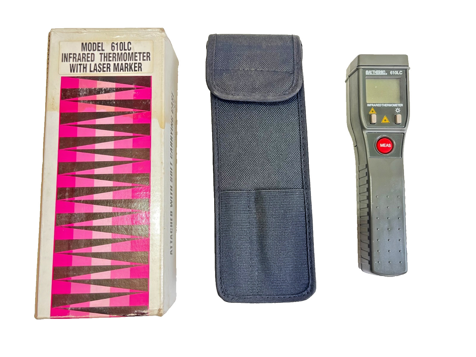 NEW MAX THERMO 610LC INFRARED THERMOMETER WITH LASER MARKER -20C TO 260C NEW MAX THERMO 610LC INFRARED THERMOMETER WITH LASER MARKER -20C TO 260C