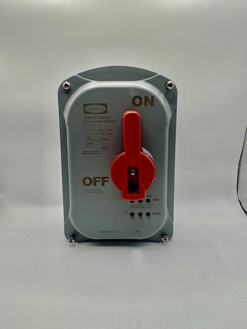 Hubbell HBLDS30P Disconnect Switch 30A 600V 3-Pole NEMA 3R NIB NEW Hubbell HBLDS30P Disconnect Switch 30A 600V 3-Pole NEMA 3R NIB NEW