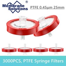 3000pcs Syringe Filters PTFE Hydrophobic 25 mm 0.45um Non-Sterile High Rejection picture