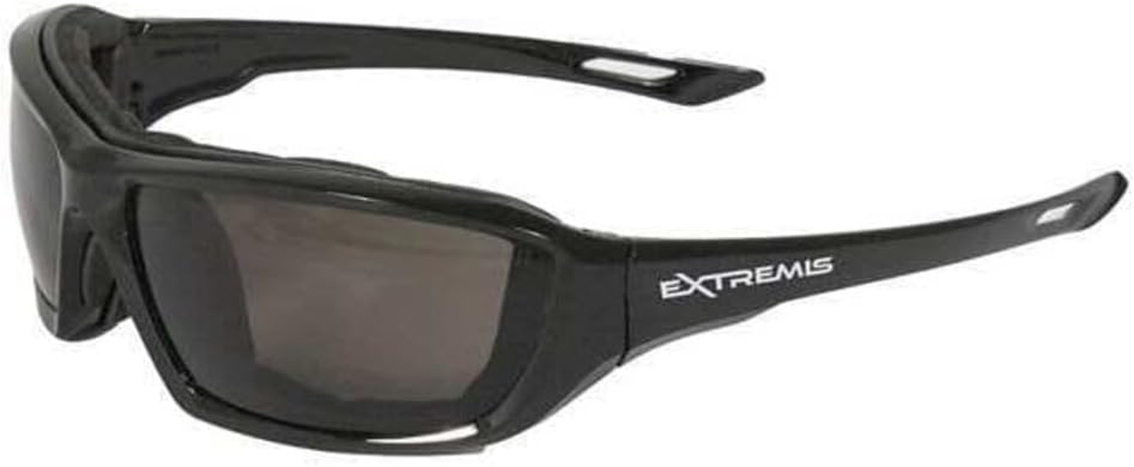 XT1-21 Extremis Full Black Frame Safety Glasses with Smoke Anti-Fog Len