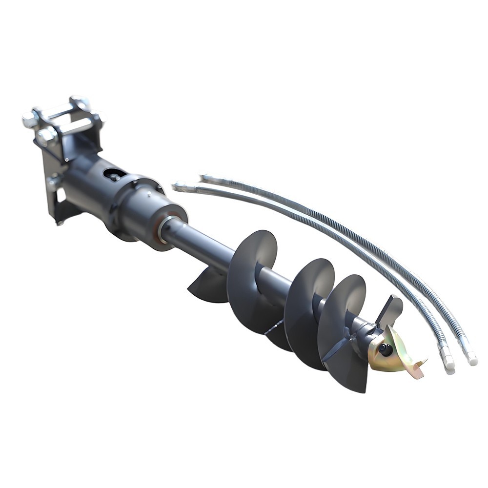 HUAYEE   200mm Diameter Auger  Drill  Attachment Fits 1-2 Ton Mini Excavator NEW