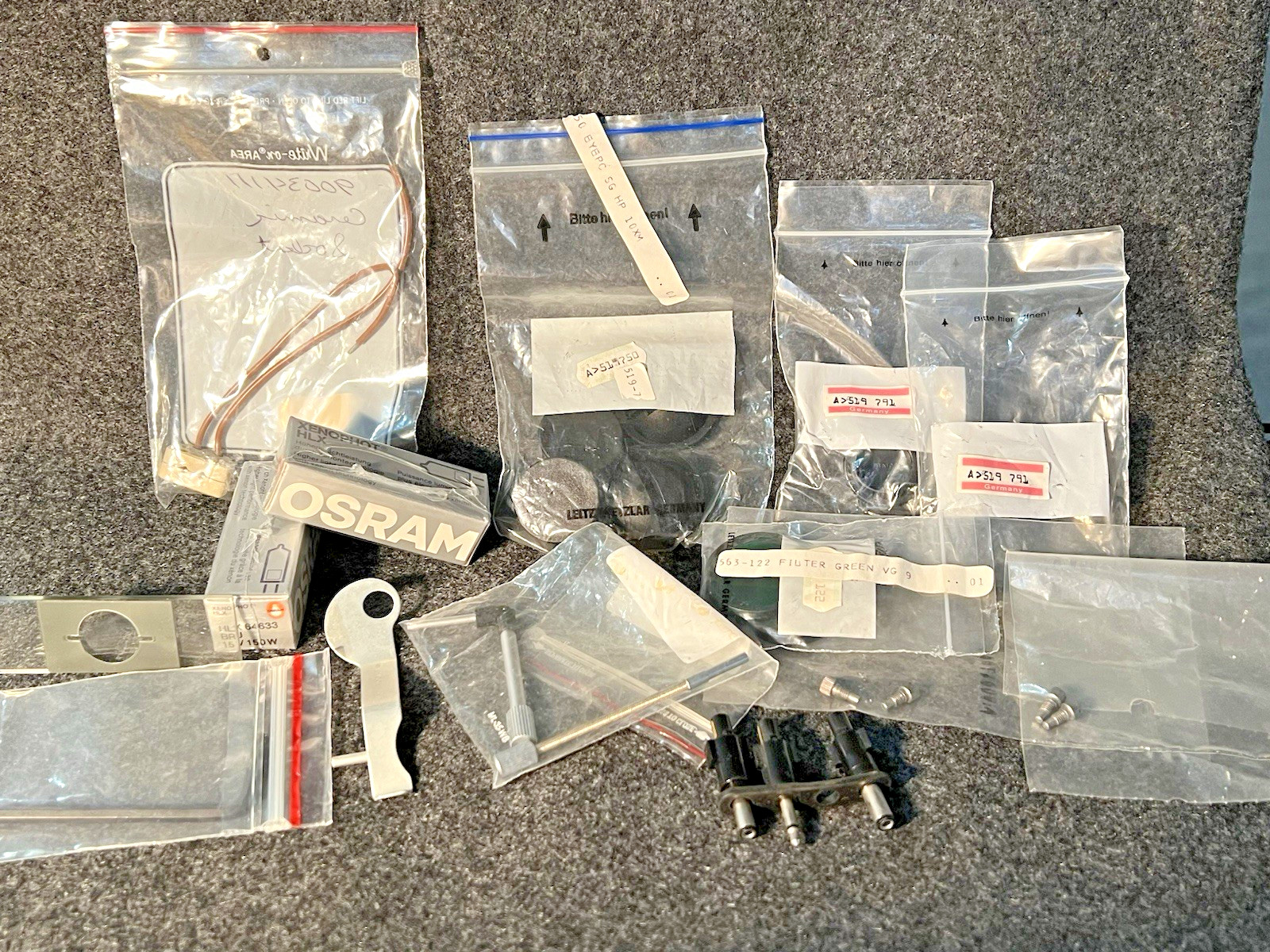 Assorted Lot: Microscope and Lab Parts & Tools * Quality Items by WILD, Leitz...