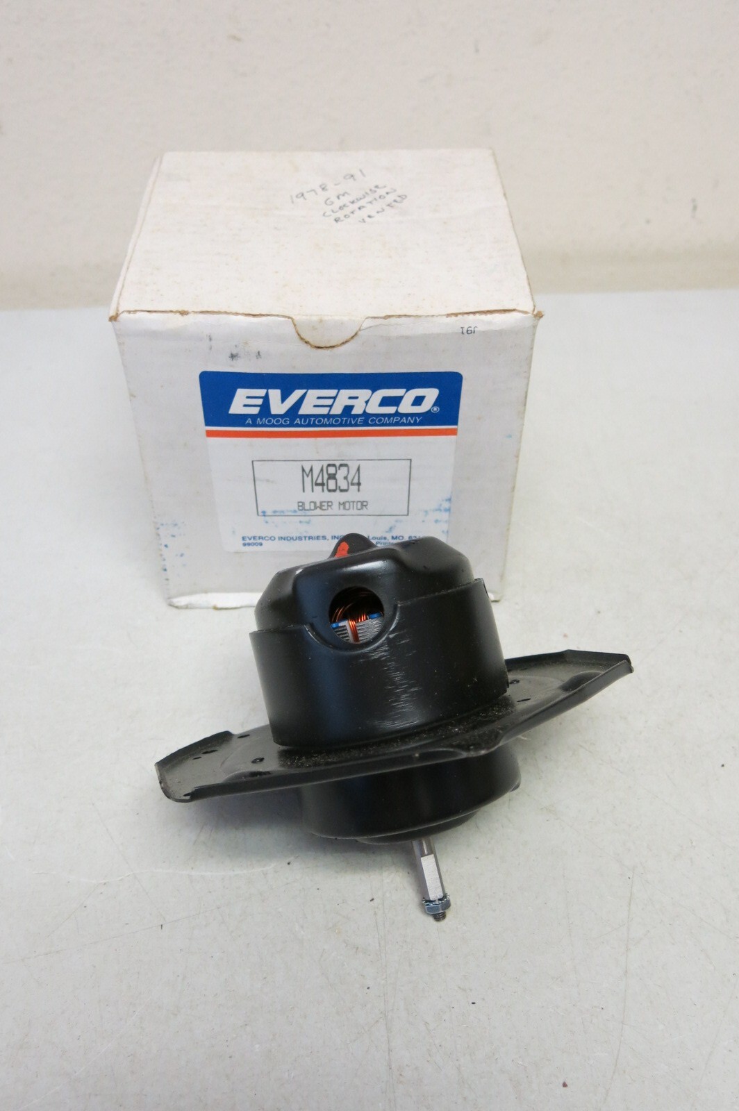 Vintage Everco A/C Heater Blower Motor fits 1978-1991 GM Vehicles (M4834) Vintage Everco A/C Heater Blower Motor fits 1978-1991 GM Vehicles (M4834)