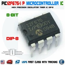 PIC12F675-I/P Microchip RISC Microcontroller PIC12F675 DIP-8 Flash-Based 8-Bit picture