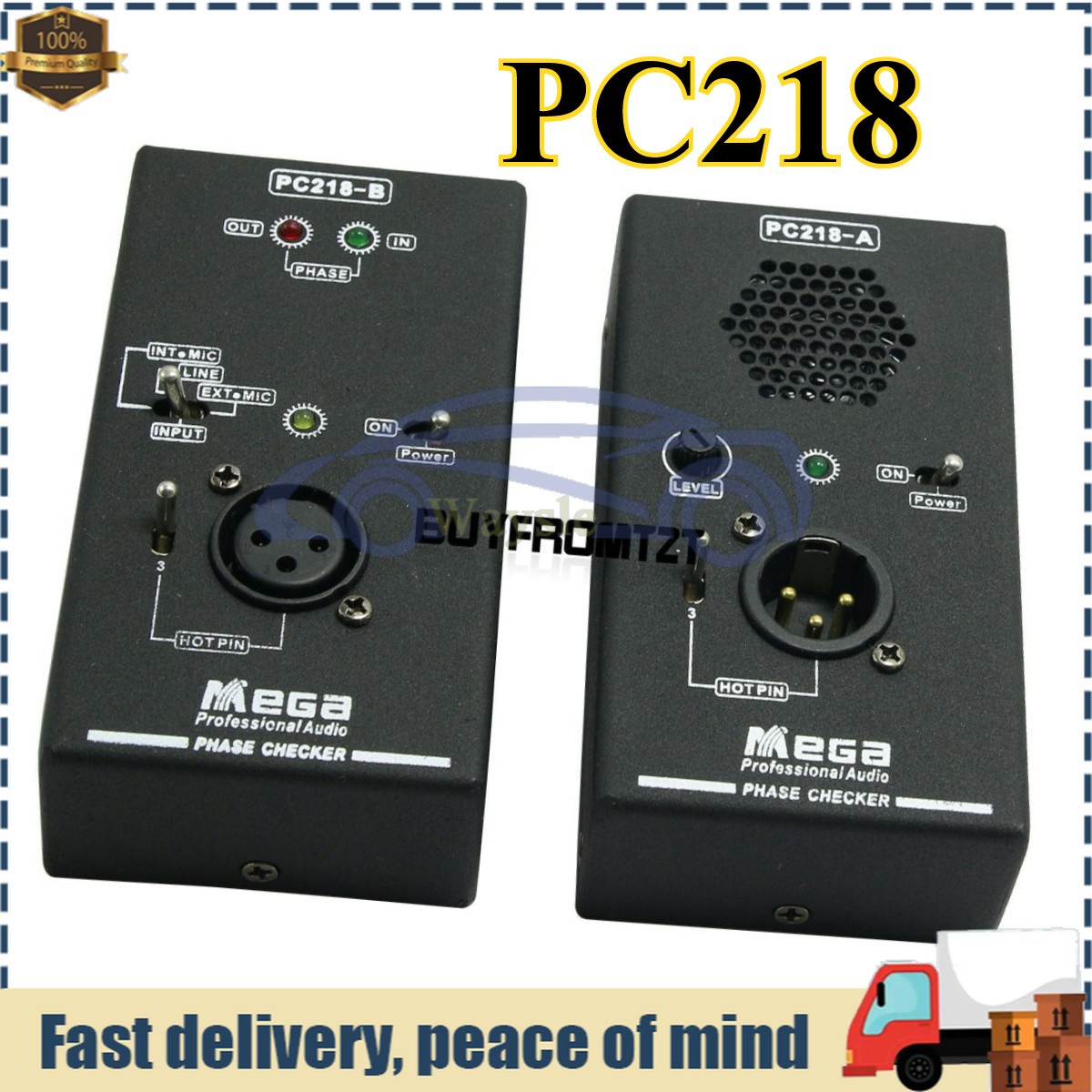 PC218 Microphone Sound Testing Phase Polarity Tester Checker Detector Speaker