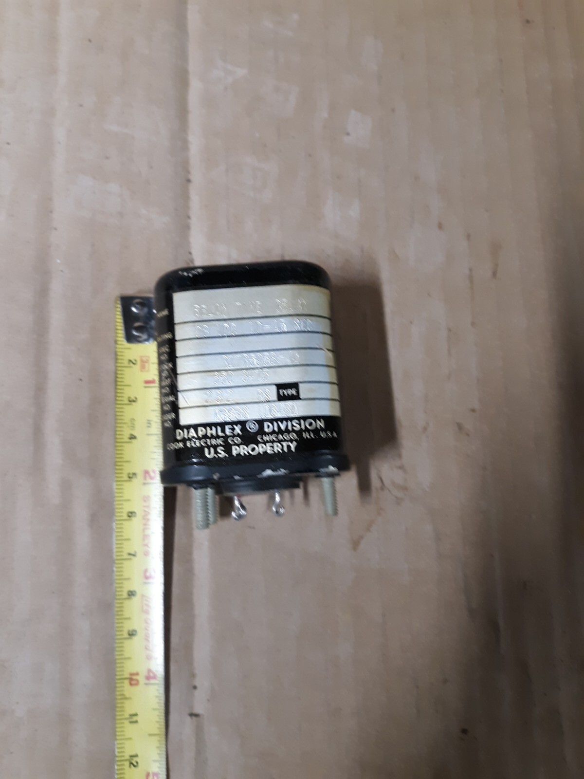 Vintage DIAPHLEX relay. Time delay. U. S. property NOS Vintage DIAPHLEX relay. Time delay. U. S. property NOS