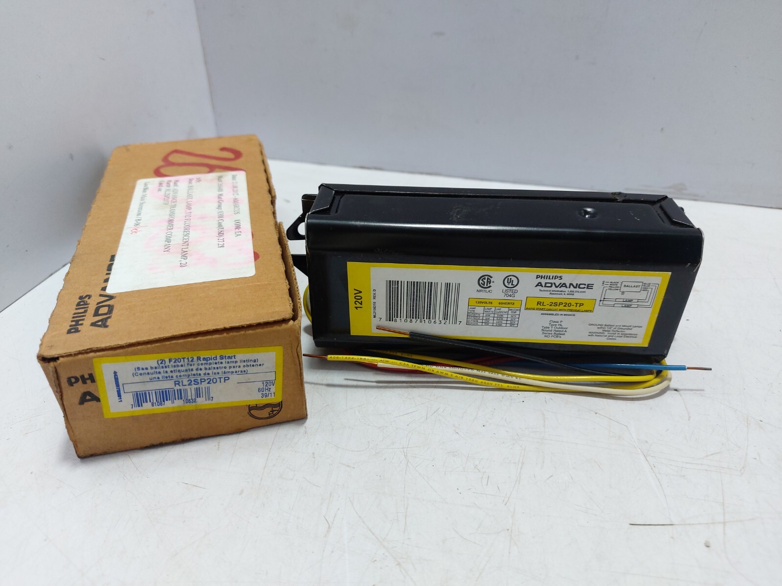 Philips ADVANCE RL-2SP20-TP Rapid Start Circuit with Preheat Lamps