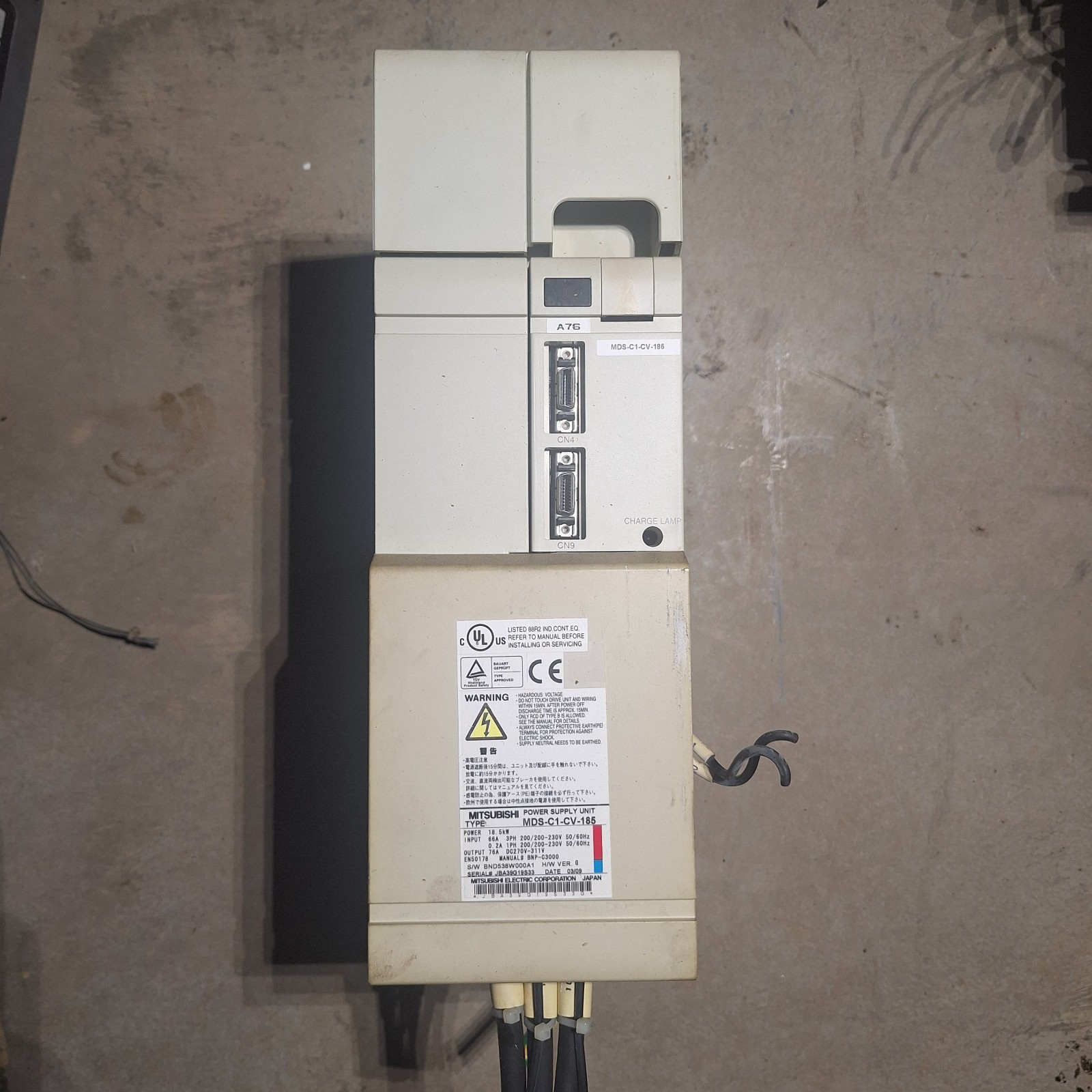Mitsubishi MDS-C1-CV-185 Power Supply