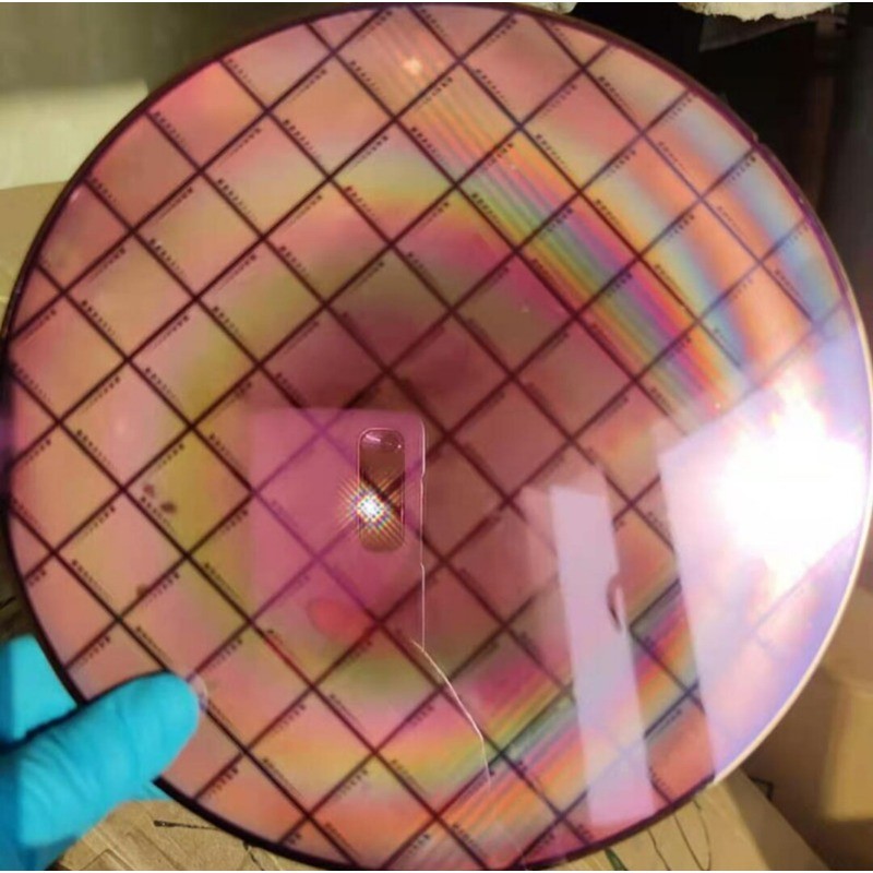 8 Inch Patterned Silicon Wafer IC Semiconductor STEM Teaching Display Sample