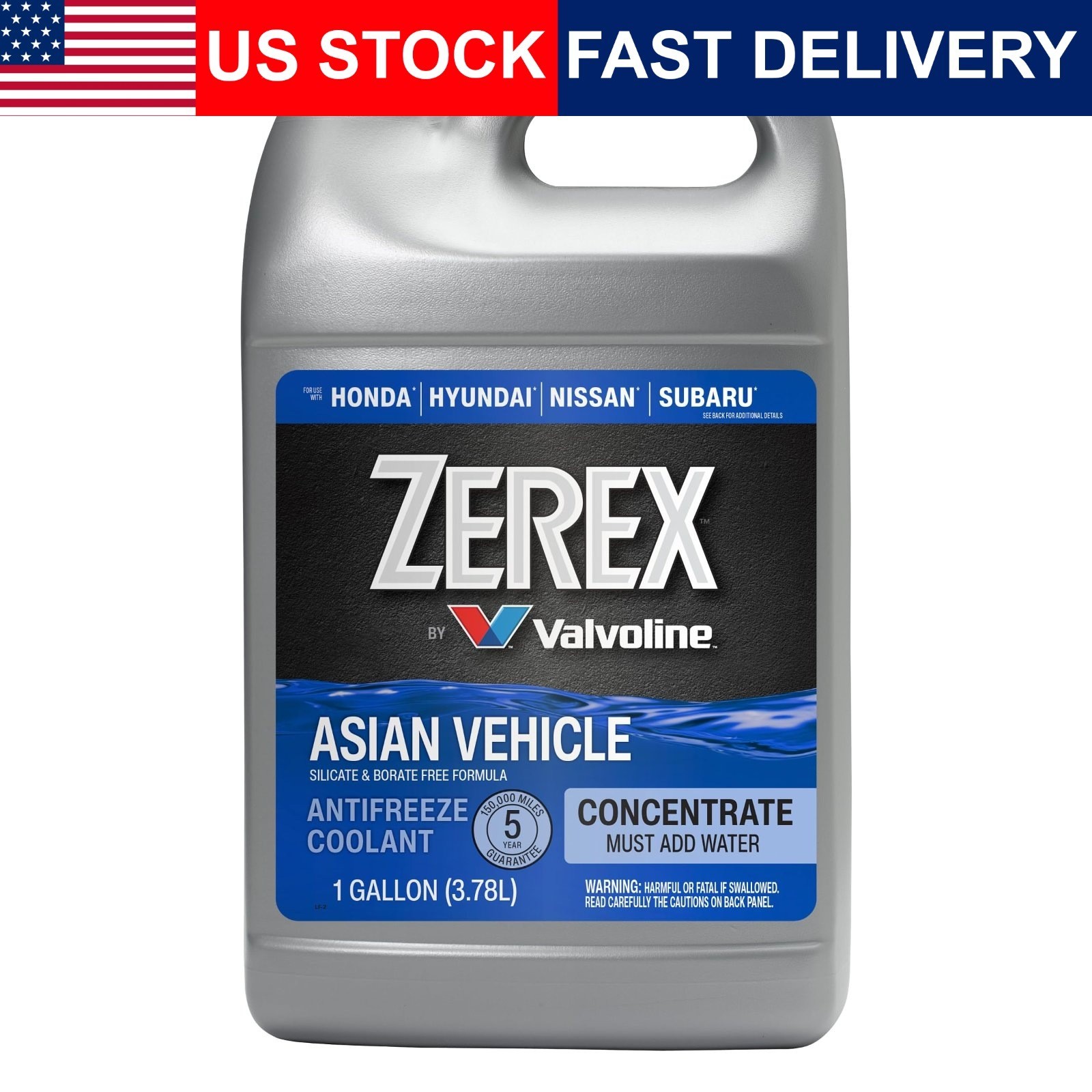 Zerex Asian Vehicle Blue Antifreeze Coolant Concentrate 1 Gallon Zerex Asian Vehicle Blue Antifreeze Coolant Concentrate 1 Gallon