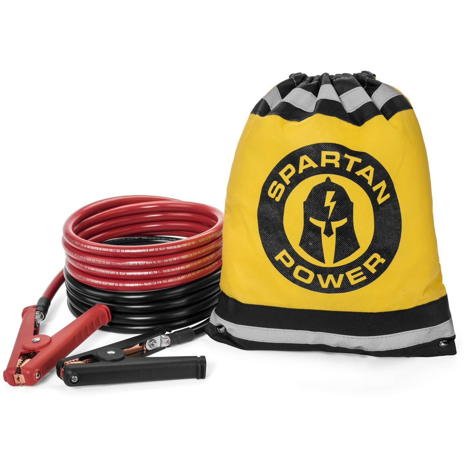 20 Foot 1/0 AWG 0 Gauge Heavy Duty Jumper Cables Booster Set by Spartan Power... 20 Foot 1/0 AWG 0 Gauge Heavy Duty Jumper Cables Booster Set by Spartan Power...