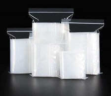 Clear Zip Seal Plastic Bags Jewelry Zipper Top Lock Reclosable Baggies 2 Mil 2ML picture