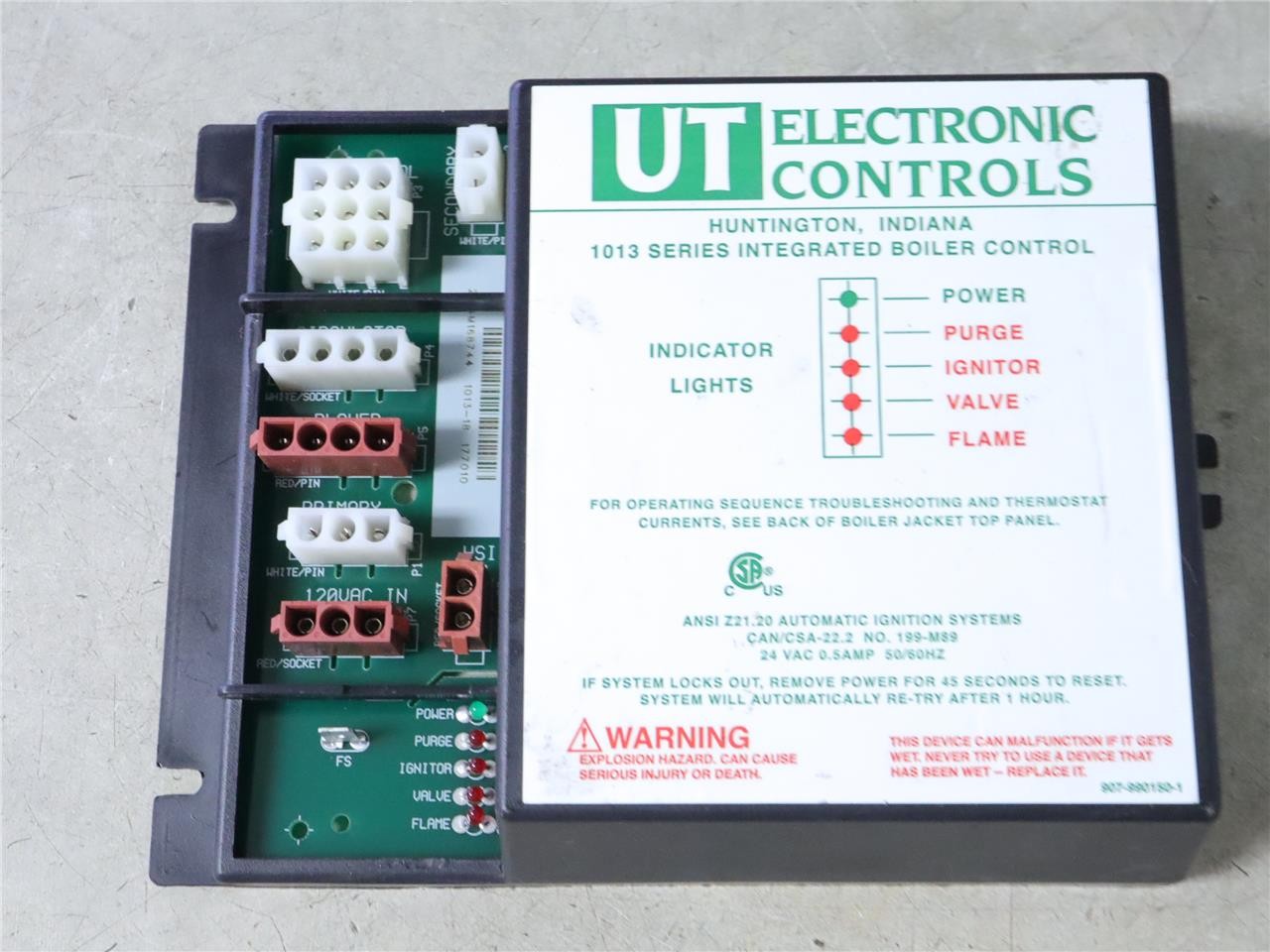 UT Electronic Controls LOCHINVAR RLY2400 Boiler Ignition Control Module 1013-18 UT Electronic Controls LOCHINVAR RLY2400 Boiler Ignition Control Module 1013-18