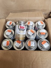 24 Pack Oatey 4oz Regular Clear PVC Pipe Cement 31012 **Open Box New** picture