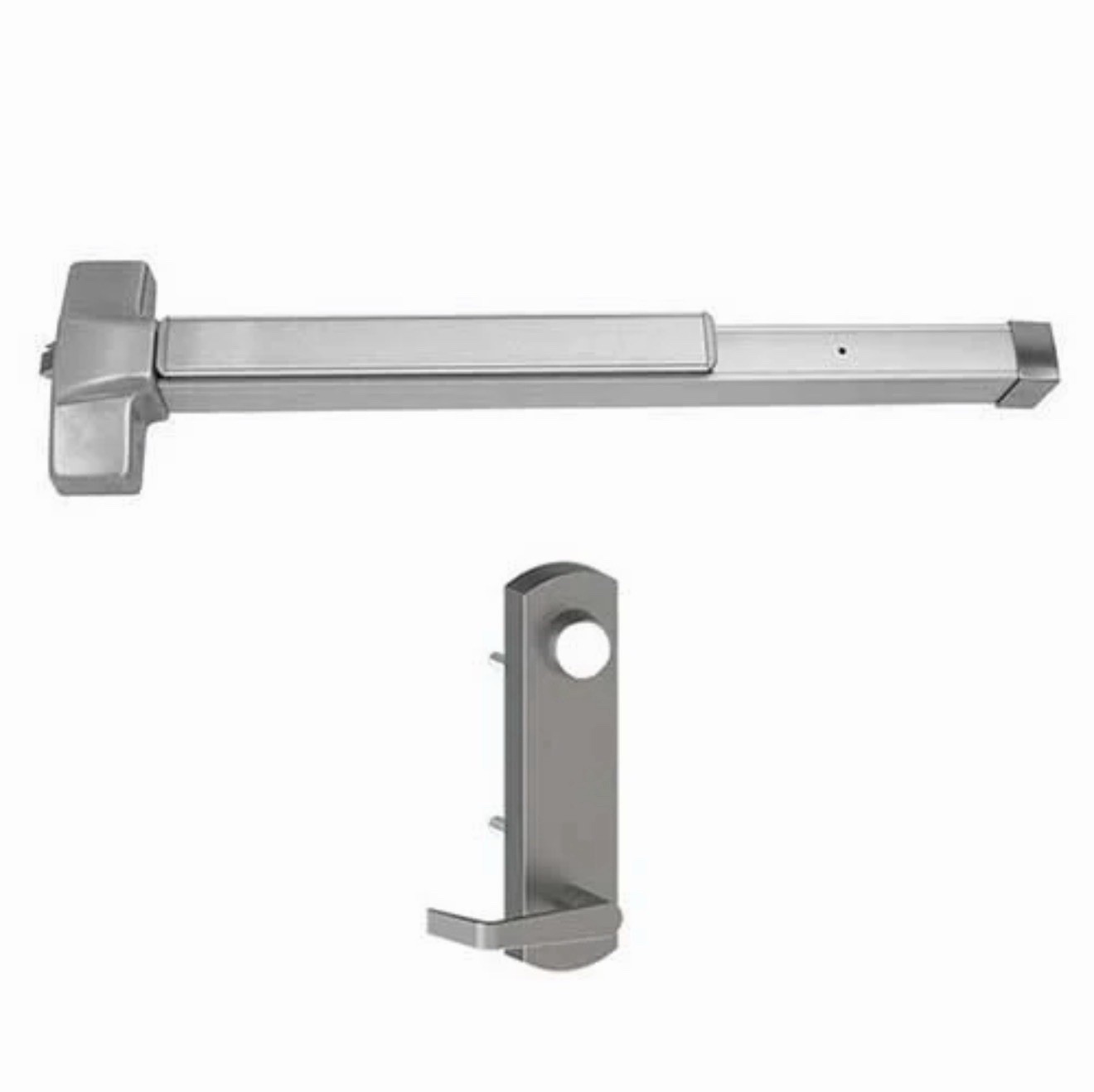 Hager 4501 Rim Exit Device 36” w/ 45CE Withnell Lever Trim US26D Grade 1