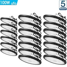 20 Pack 100W UFO Led High Bay Light Industrial Commercial Warehouse Shop Light picture