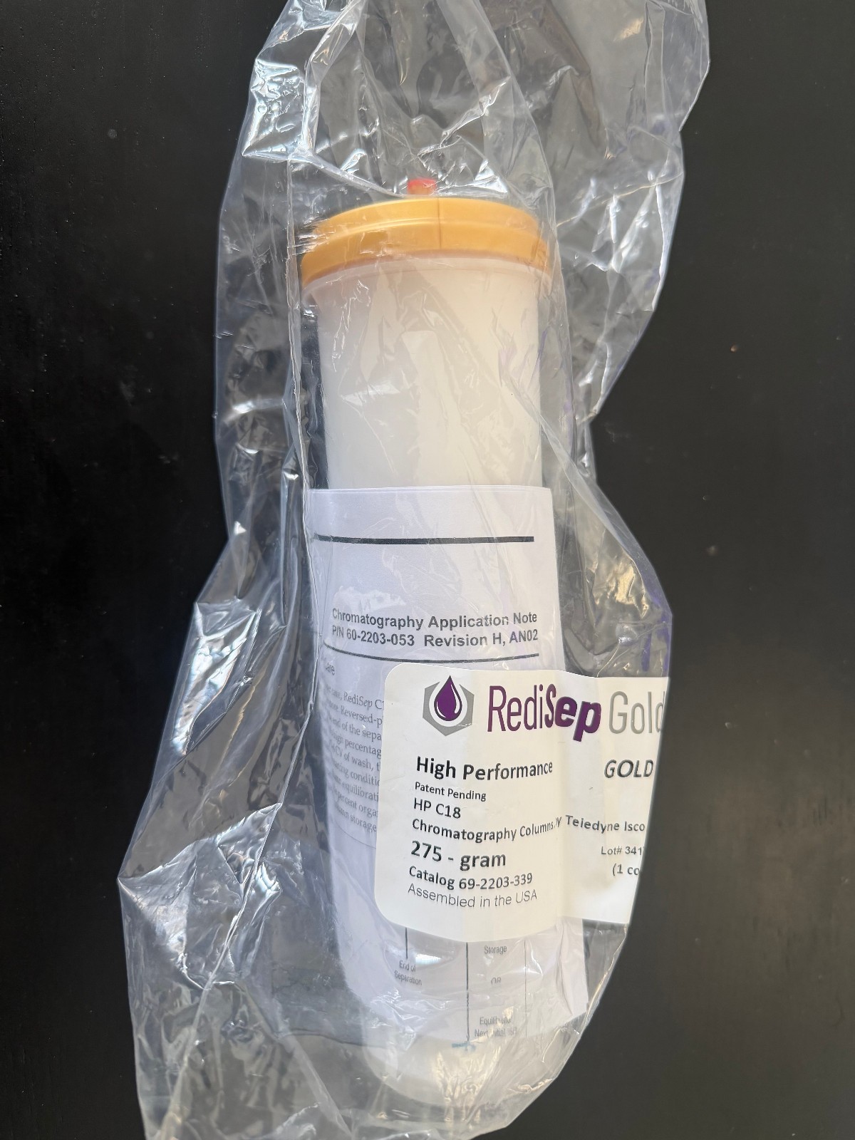 Teledyne ISCO RediSep Gold C18 275g Flash Chromatography Column Cartridge