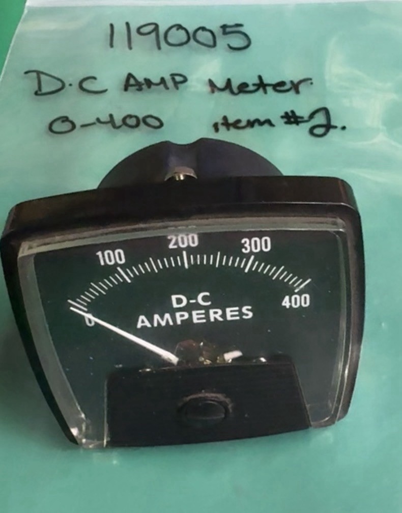 119005 DC Amp Meter 0–400 #2 Miller ￼Welder Parts Used Tested 279691
