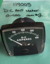 119005 DC Amp Meter 0–400 #2 Miller ￼Welder Parts Used Tested 279691 picture