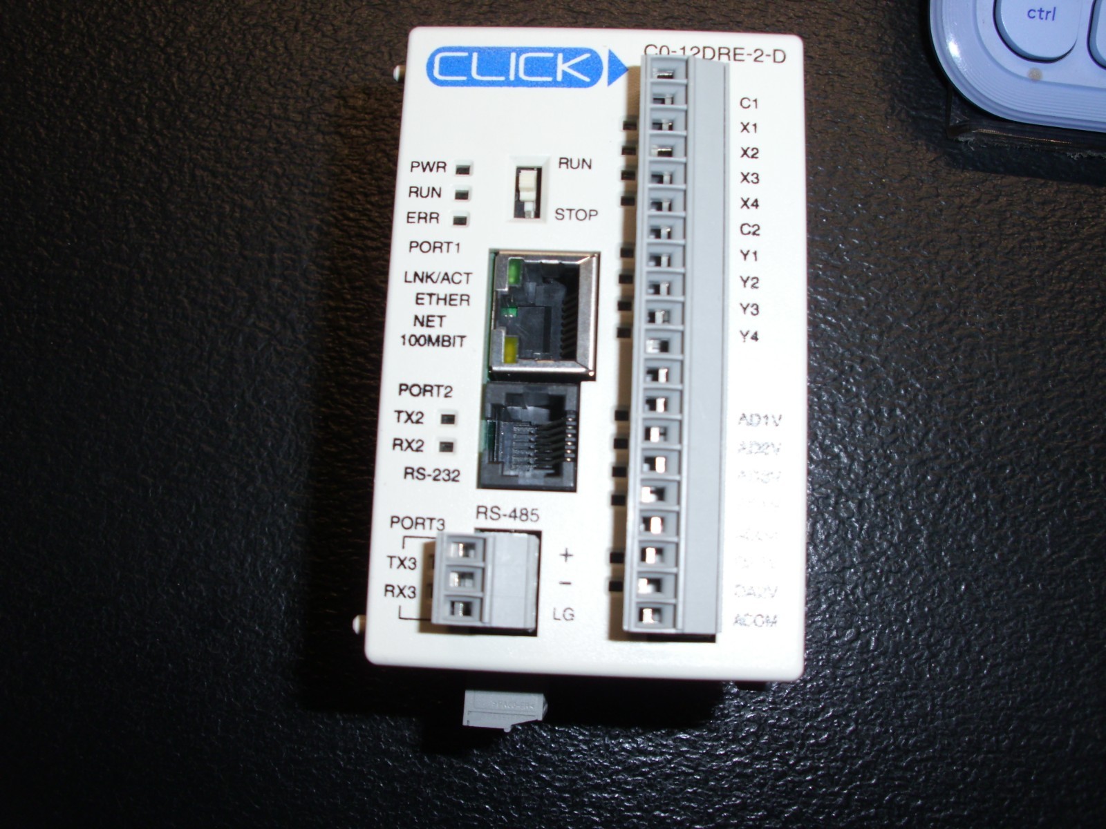 AUTOMATION DIRECT CLICK Ethernet Analog PLC, C0-12DRE-2-D
