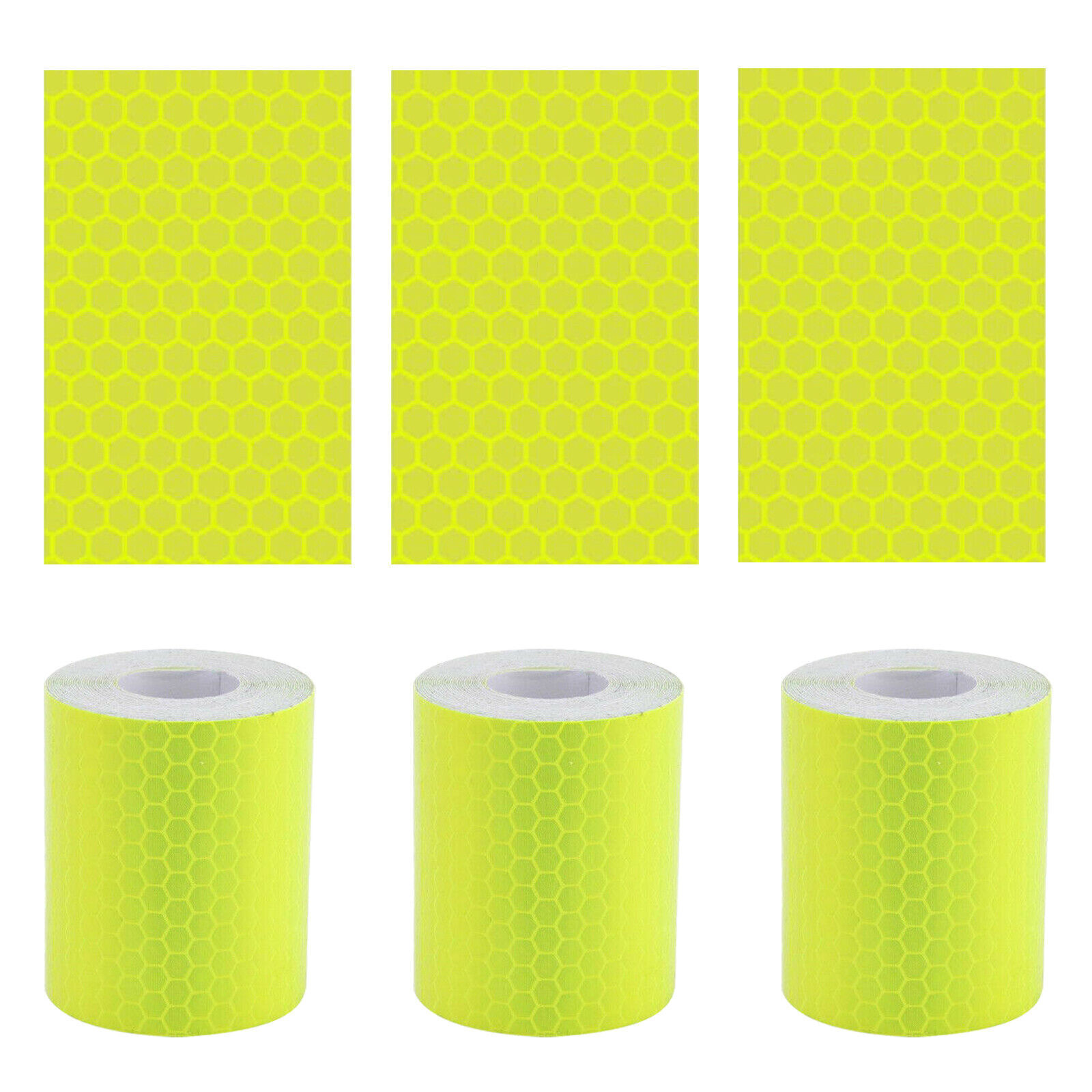 2pcs 10ft Car High Warning Tapes Reflective Stickers Safety for Auto Truck Boat