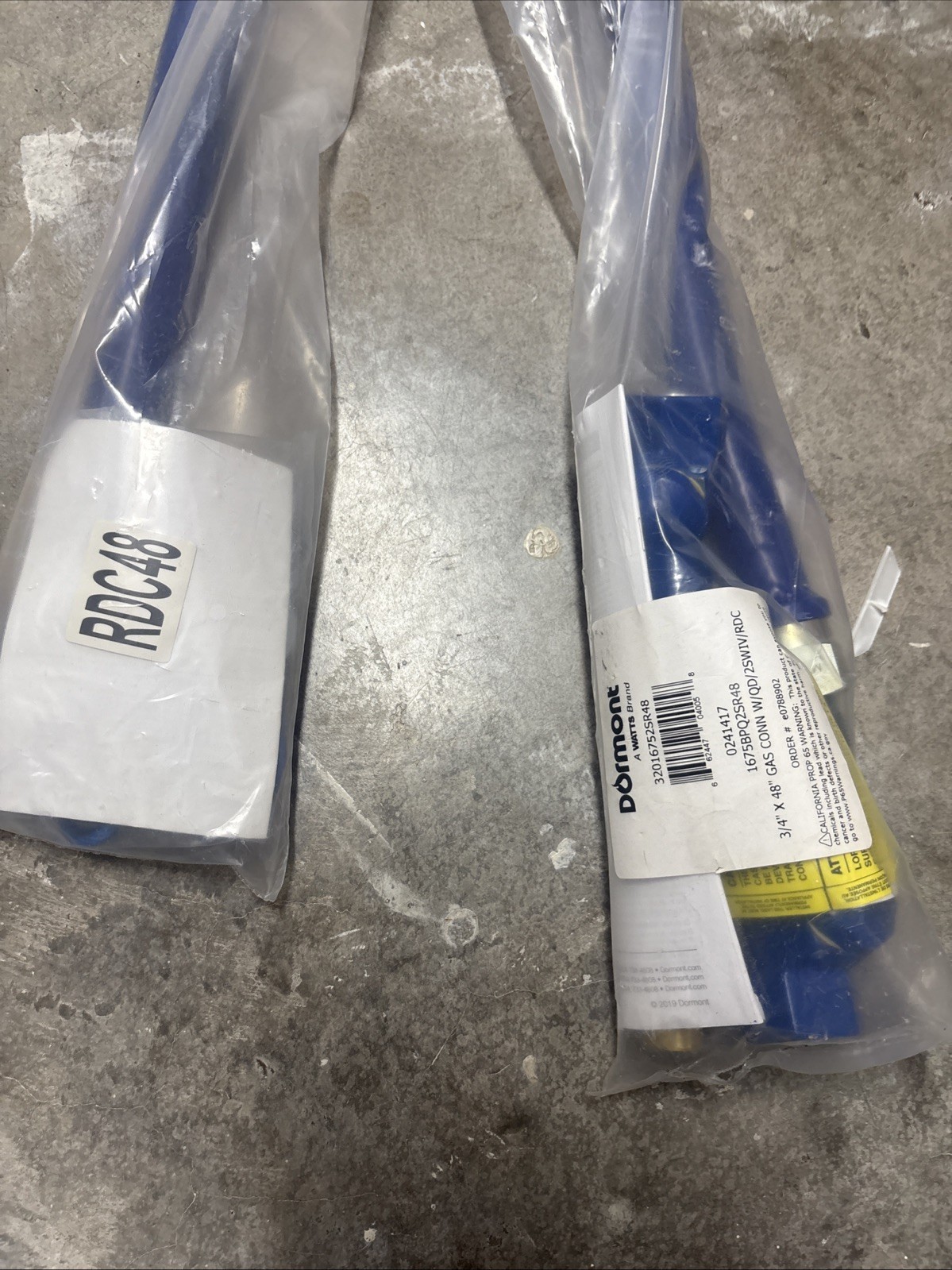 Dormont 3/4 in x 48 in Blue Hose™ with Swivel MAX® Gas Hose Connector