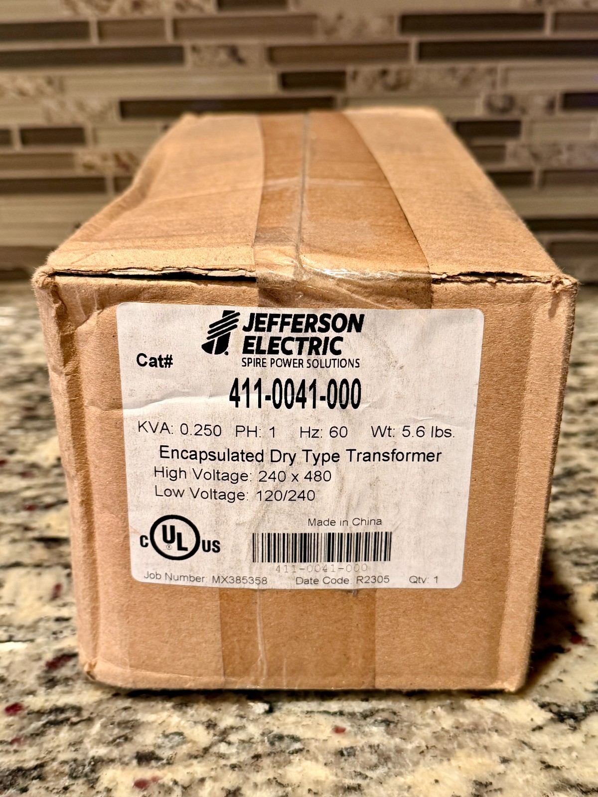 Jefferson Electric 411-0041-000 Single Phase UL Outdoor Type 3R 240X480 120/240 