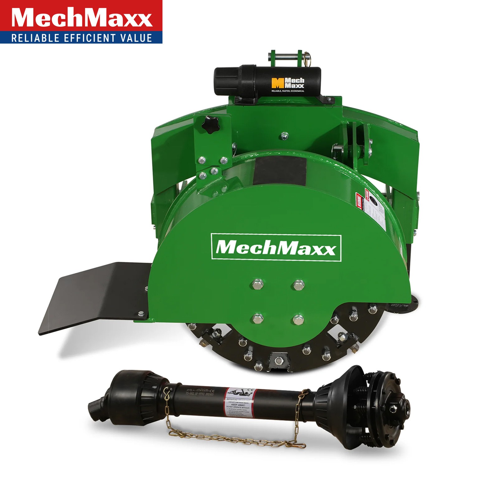 MechMaxx 3-Point PTO Stump Grinder For 15-45hp Tractor, 24'' Flywheel Dia, SG24