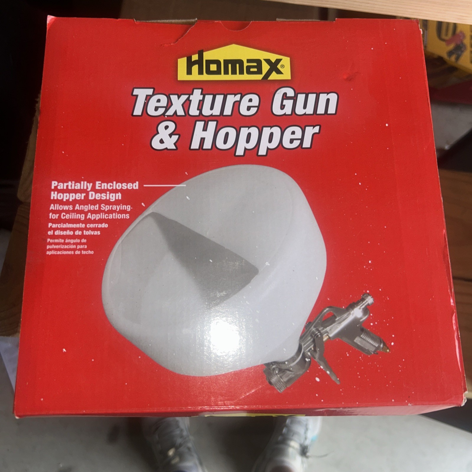 New In Box HOMAX Texture Gun & Hopper Professional Grade Model 4670