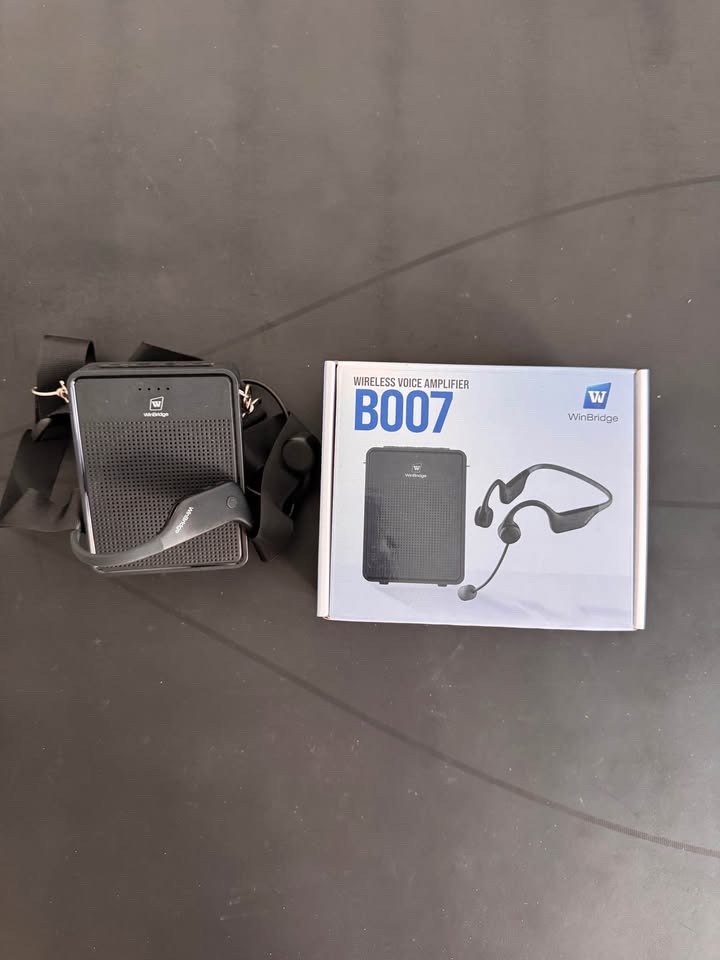 Wireless Voice Amplifier B007 (WinBridge) + Headset Mic – Portable Speaker for