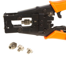 Professional Coax Crimping Tool for BNC RCA F Connectors RG59 RG6 - 3-in-1 picture