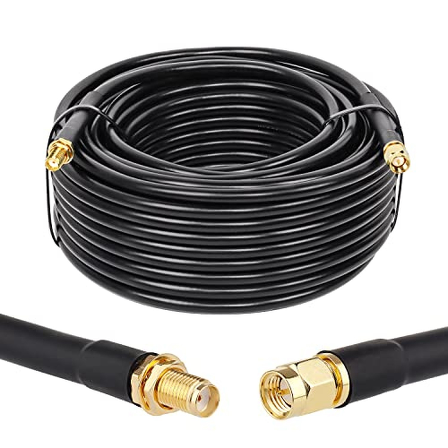 XRDS 75 FT SMA Extension Cable with SMA Male to Female Connector, 50 Ohm Low ...