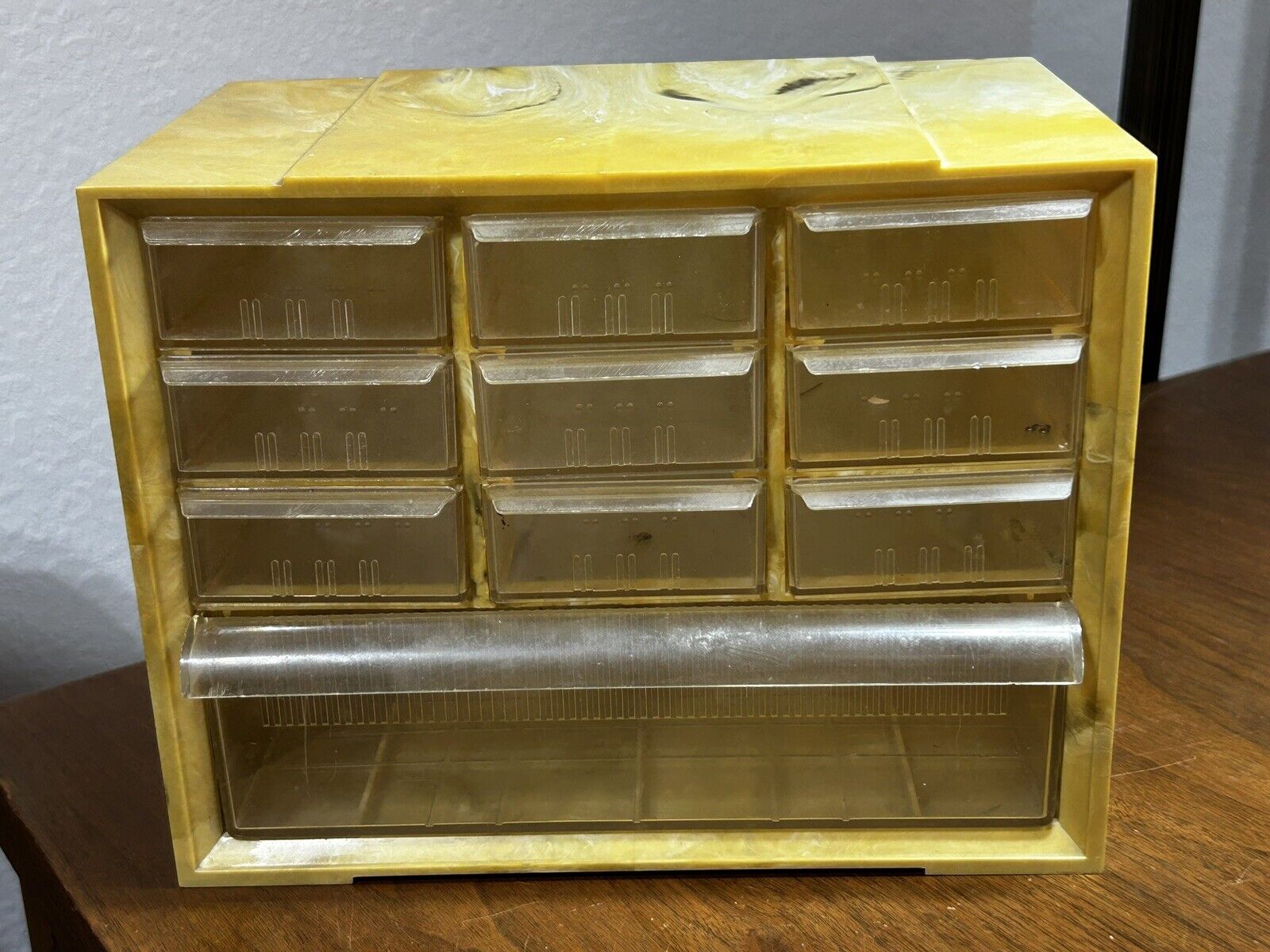 Vintage Akro-Mills Gold  10 Drawer Storage Organizer Cabinet Akron Ohio