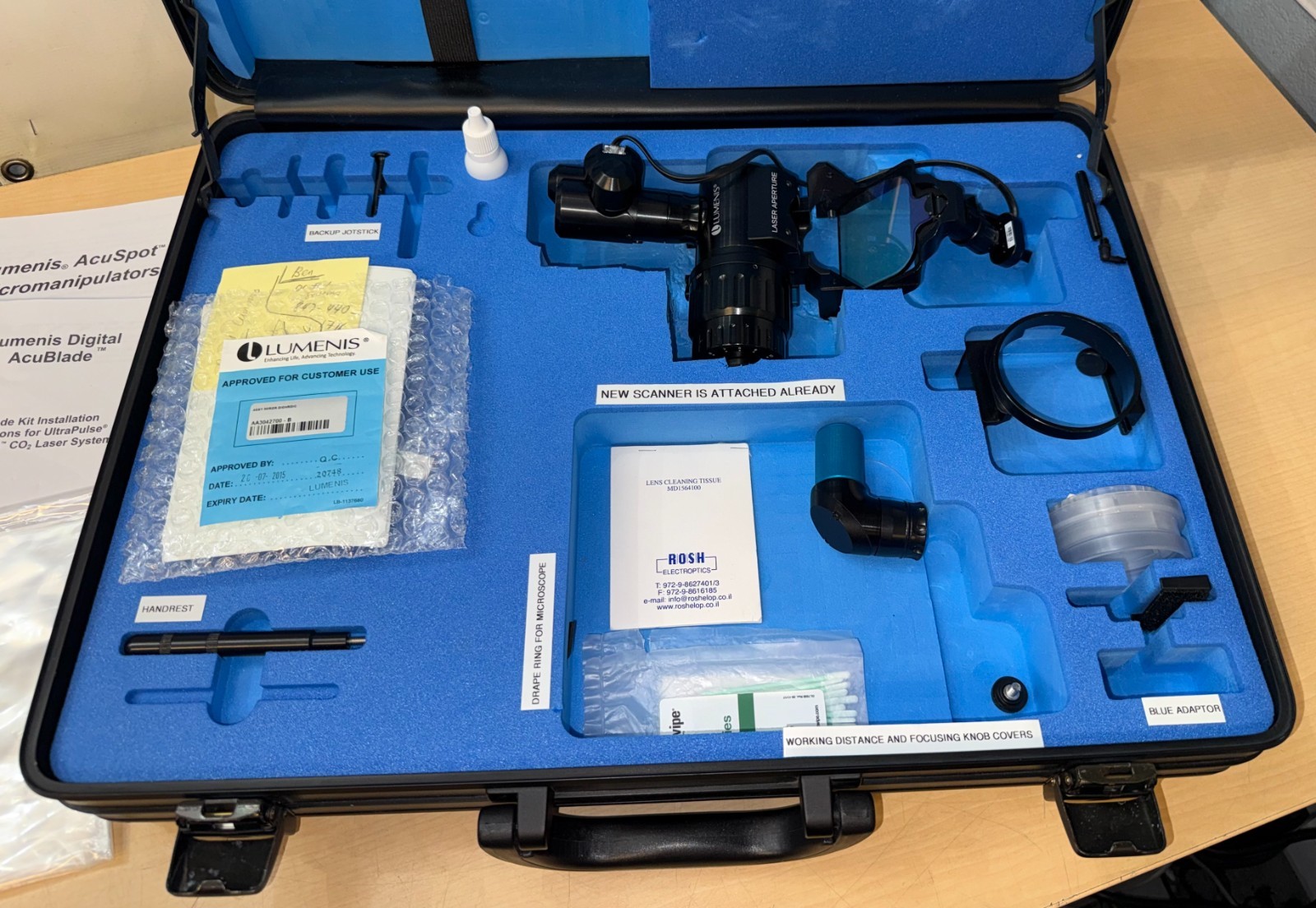 Lumenis Digital AcuBlade AcuSpot 712 Micromanipulator Galvo-D ACCE04000 + Case