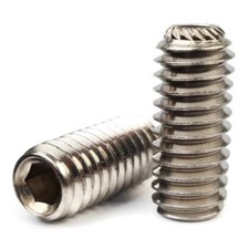5/16-18 Socket Set Screw Knurled Cup Point Stainless Steel Set Screws - QTY 100 picture