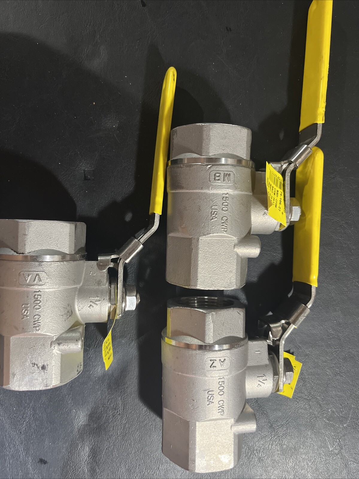 Apollo 76-106-27 1-1/4” Stainless Steel Ball Valves (3 Valves) 