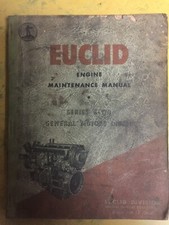 Euclid General Motors 6-110 Series Engine Maintenance Shop Service Manual GM picture