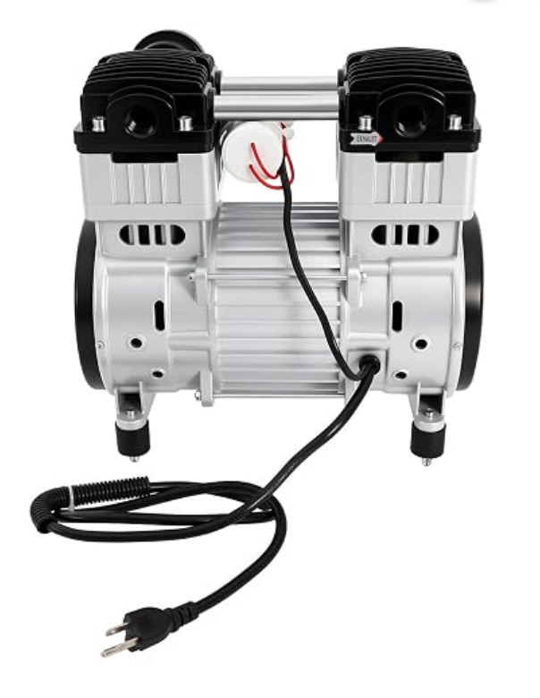 1100W Oil Free Vacuum Pump 7CFM 110V Industrial Diaphragm Pump 8 Bar